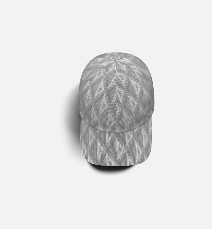 CD Diamond Baseball Cap • Gray Technical Nylon Jacquard