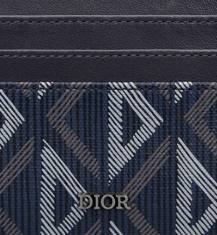 Card Holder • Navy Blue CD Diamond Canvas