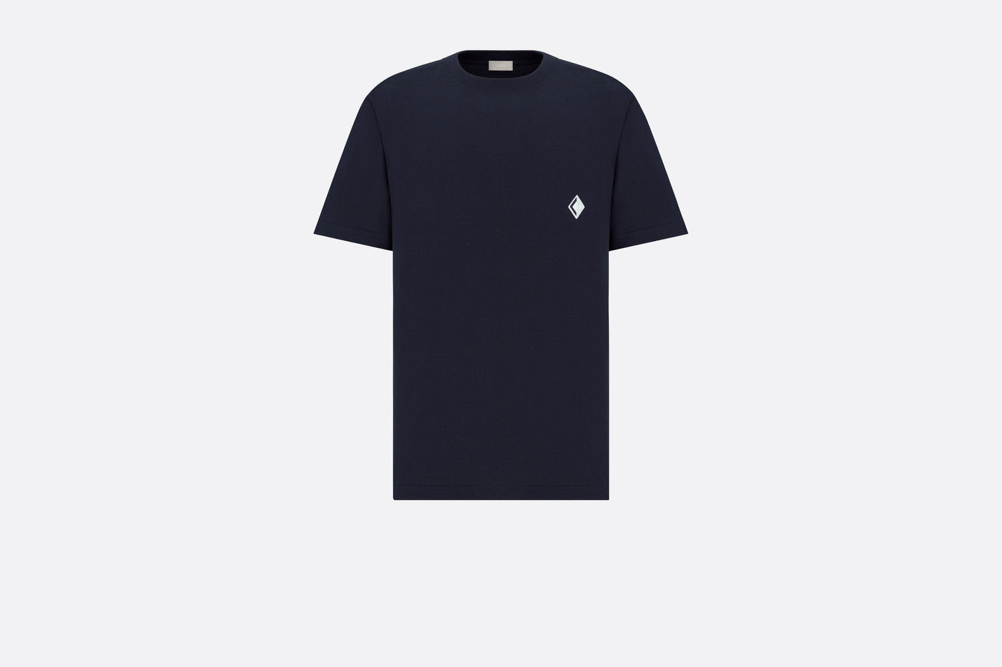 CD Diamond Relaxed-Fit T-Shirt • Navy Blue Cotton Jersey