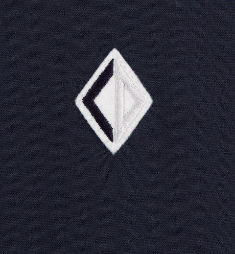CD Diamond Relaxed-Fit T-Shirt • Navy Blue Cotton Jersey