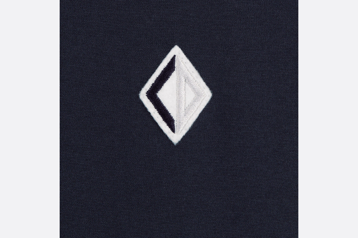 CD Diamond Relaxed-Fit T-Shirt • Navy Blue Cotton Jersey