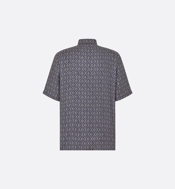 CD Diamond Short-Sleeved Shirt • Deep Gray Silk Twill