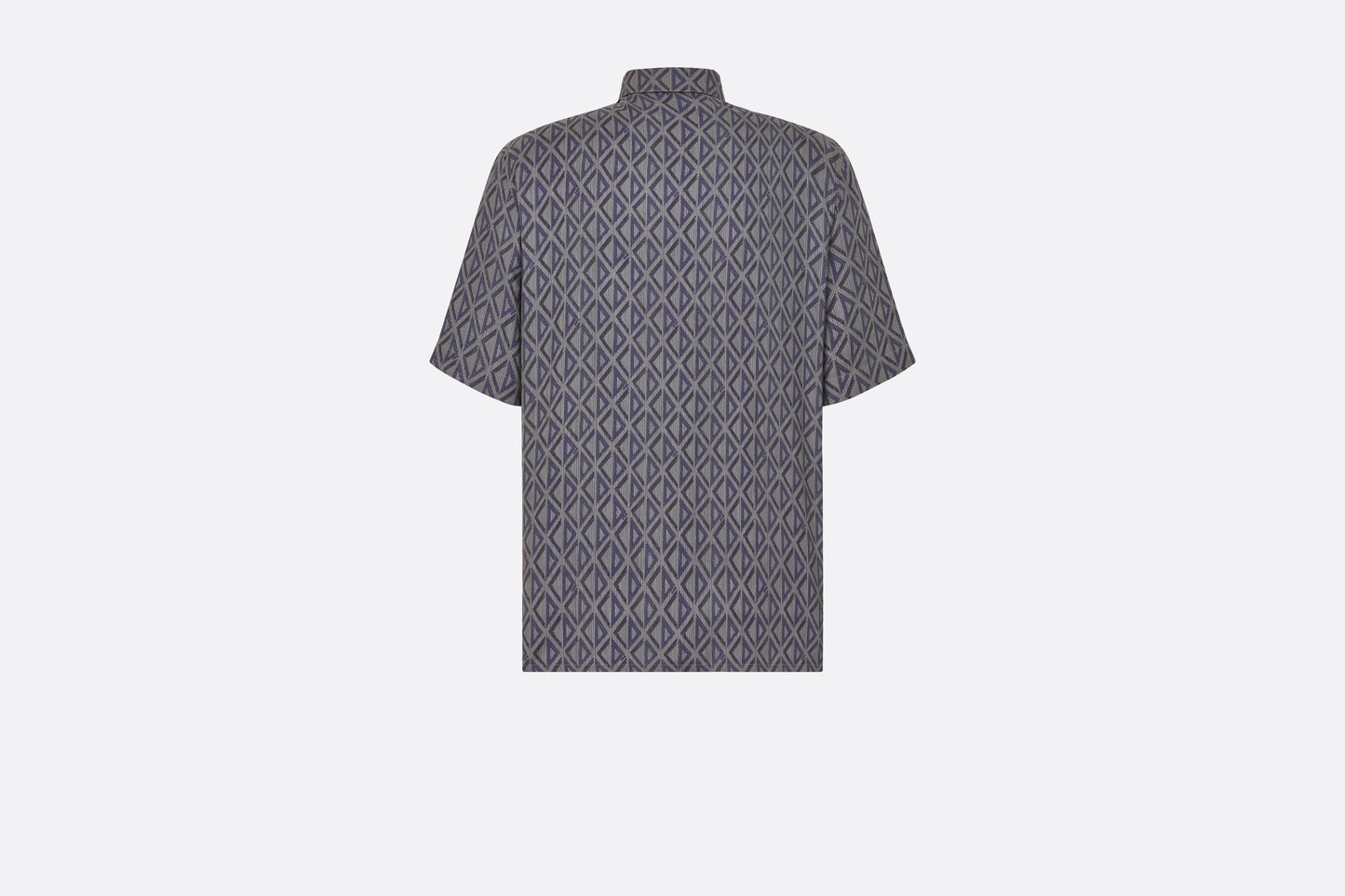 CD Diamond Short-Sleeved Shirt • Deep Gray Silk Twill