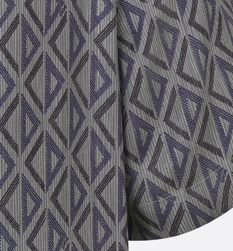 CD Diamond Short-Sleeved Shirt • Deep Gray Silk Twill