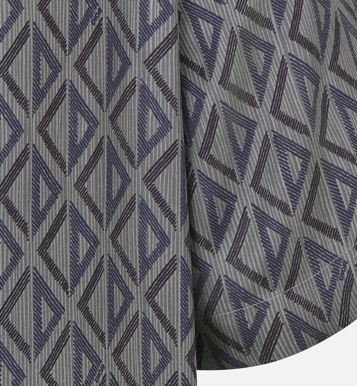 CD Diamond Short-Sleeved Shirt • Deep Gray Silk Twill