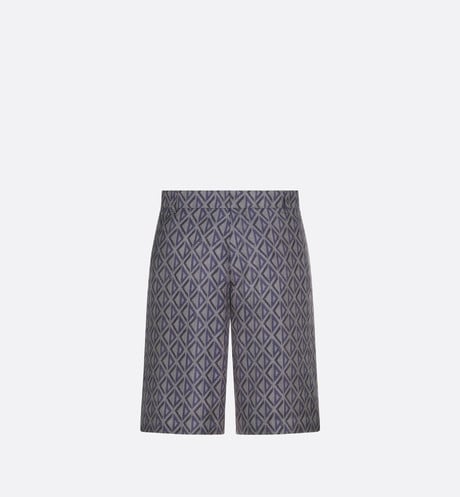CD Diamond Bermuda Shorts • Deep Gray Silk Twill