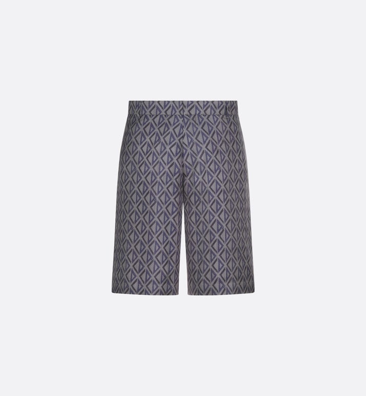 CD Diamond Bermuda Shorts • Deep Gray Silk Twill