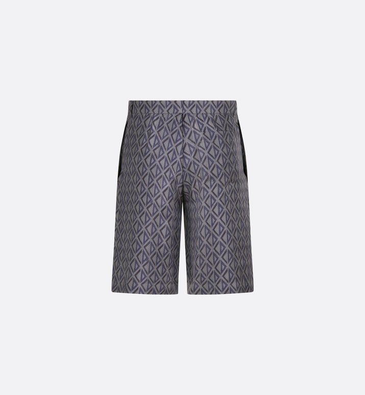 CD Diamond Bermuda Shorts • Deep Gray Silk Twill