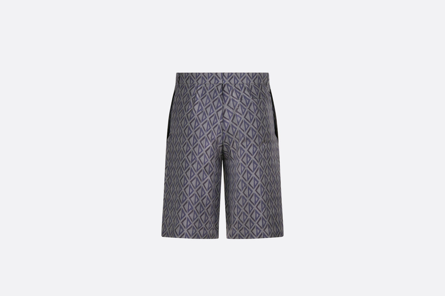 CD Diamond Bermuda Shorts • Deep Gray Silk Twill