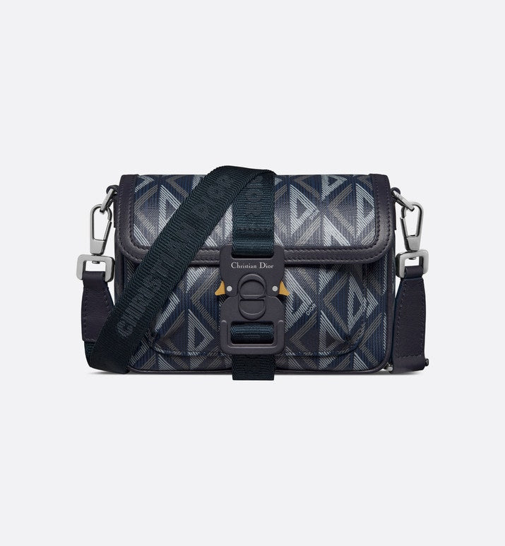 Dior Hit The Road Mini Bag • Navy Blue CD Diamond Canvas