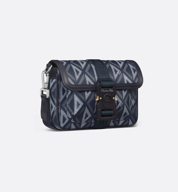 Dior Hit The Road Mini Bag • Navy Blue CD Diamond Canvas