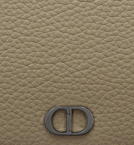 Toiletry Bag • Beige Grained Calfskin with CD Icon Signature