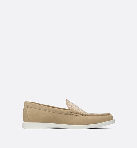 Dior Granville Loafer • Beige Dior Oblique Suede and Jacquard