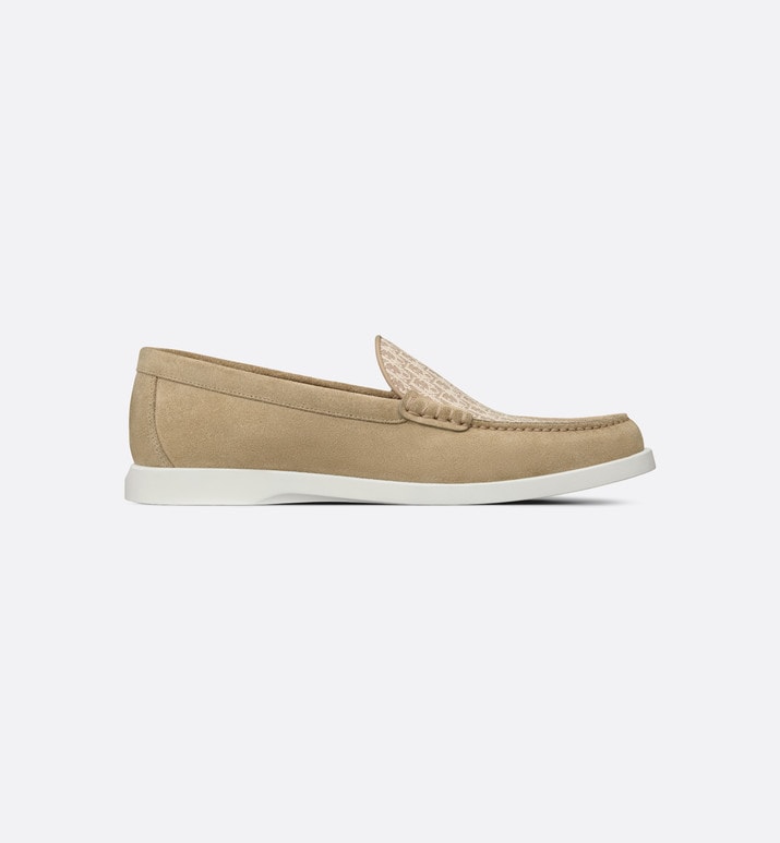 Dior Granville Loafer • Beige Dior Oblique Suede and Jacquard