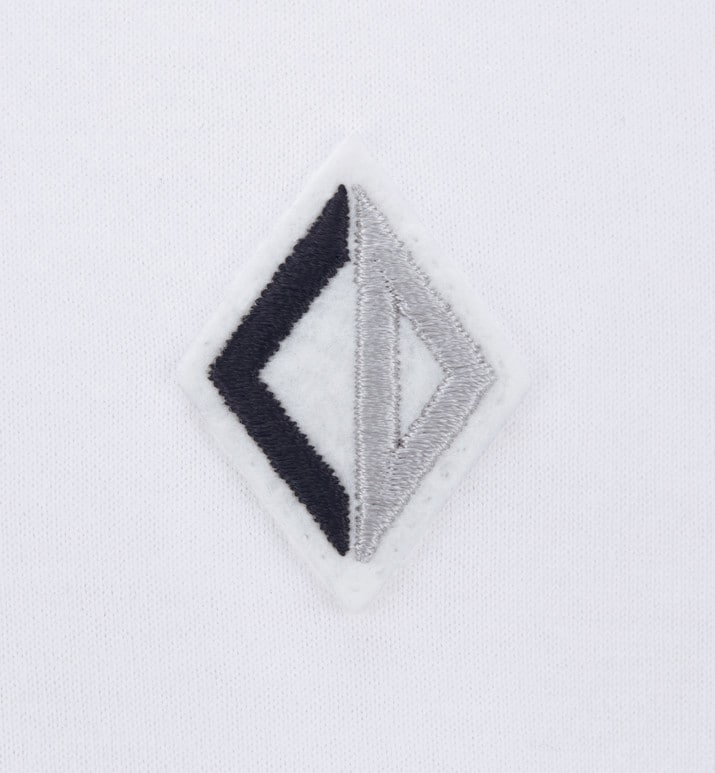 CD Diamond Relaxed-Fit T-Shirt • White Cotton Jersey