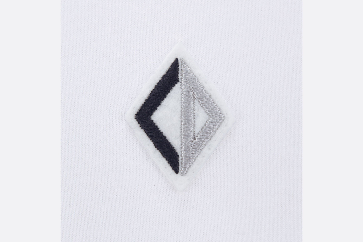 CD Diamond Relaxed-Fit T-Shirt • White Cotton Jersey