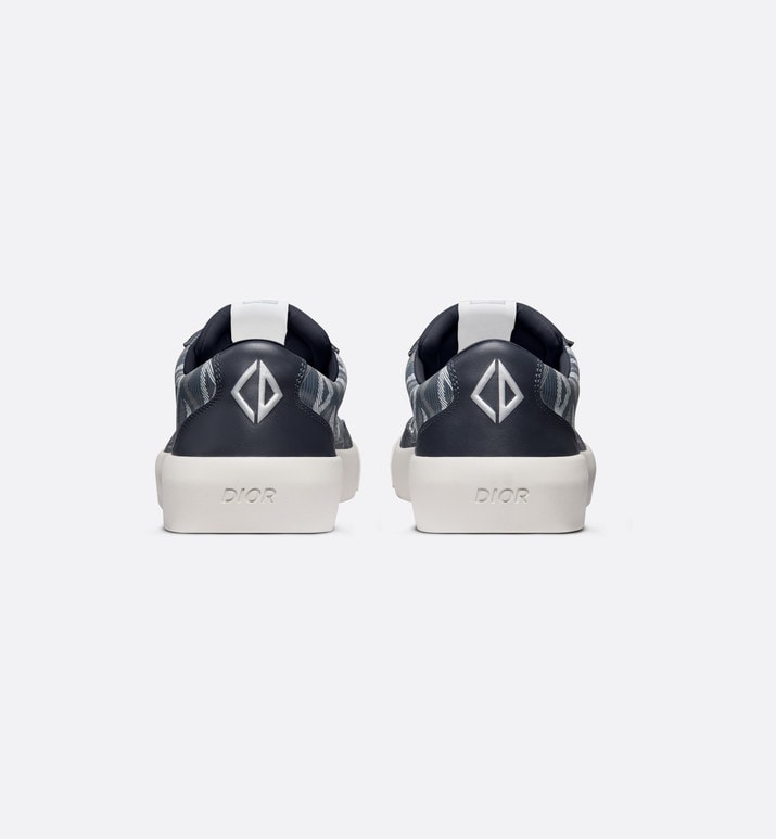 B101 Sneaker • Navy Blue CD Diamond Canvas, Smooth Calfskin and Nubuck