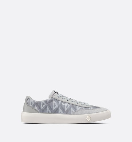 B101 Sneaker • Dior Gray CD Diamond Canvas, Smooth Calfskin and Nubuck