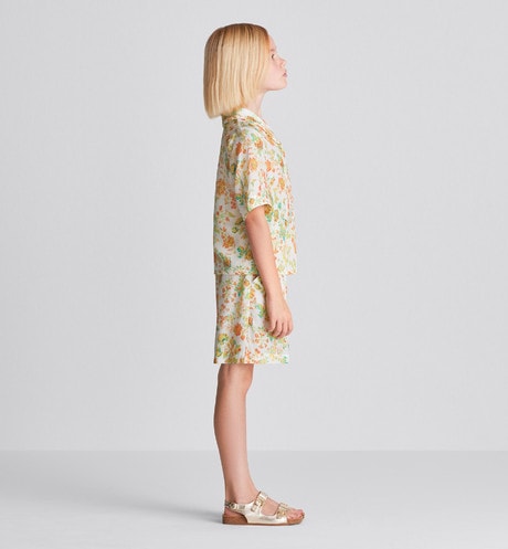 Kid's Shorts • Multicolor Voile with Floral Print