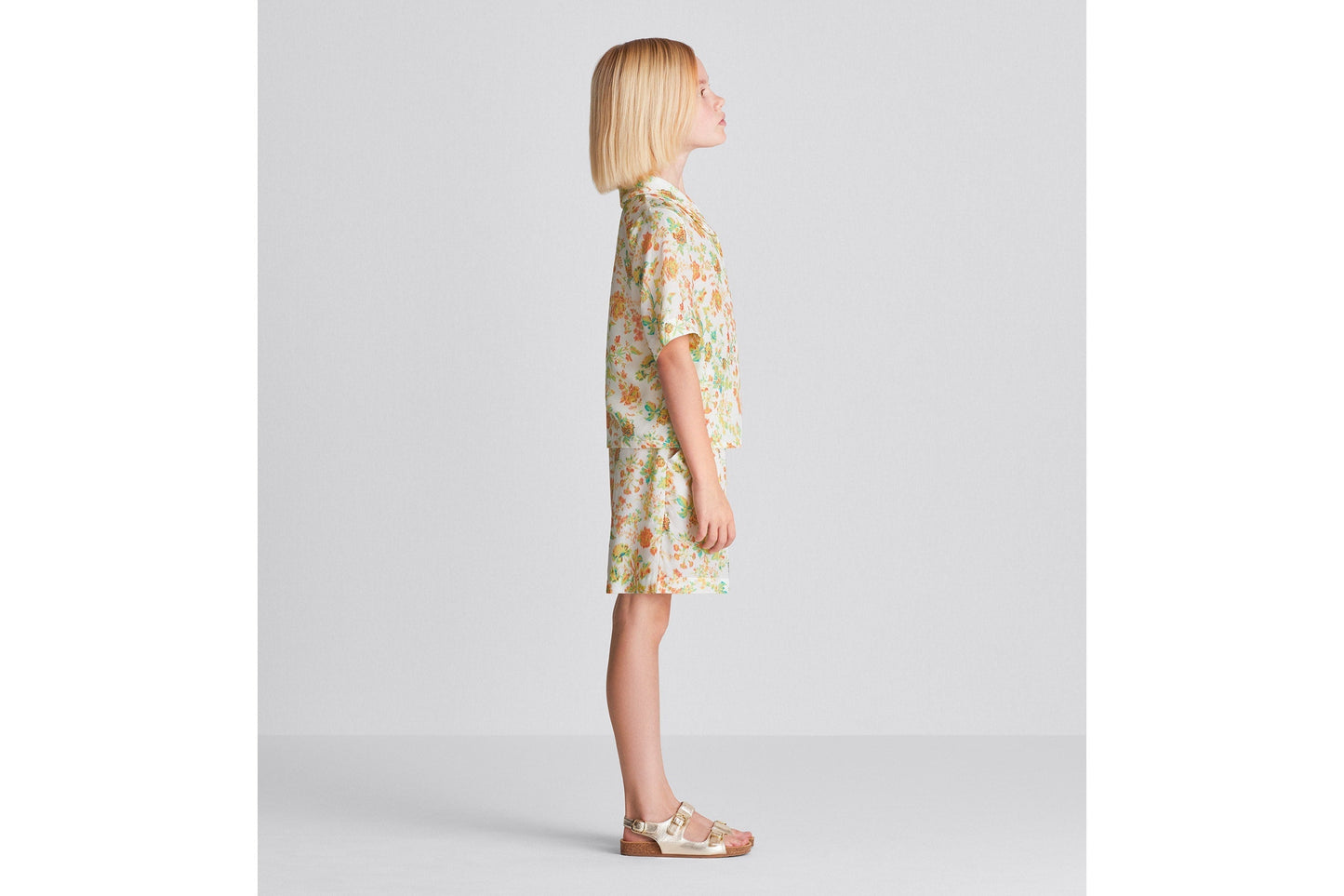 Kid's Shorts • Multicolor Voile with Floral Print