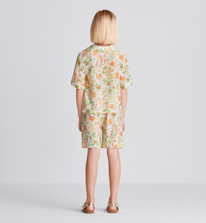 Kid's Shorts • Multicolor Voile with Floral Print