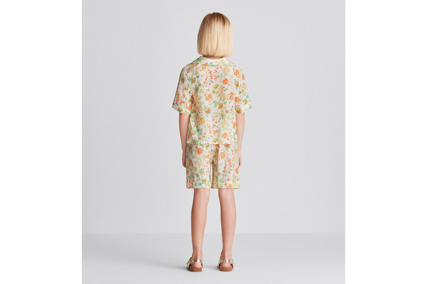 Kid's Shorts • Multicolor Voile with Floral Print