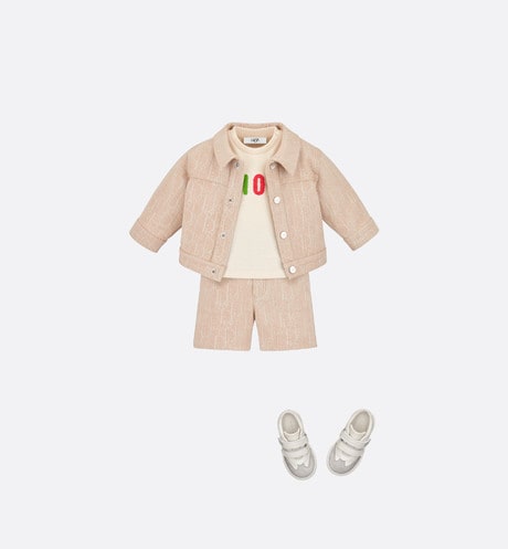 Baby T-Shirt • Light Beige Thick Cotton Jersey