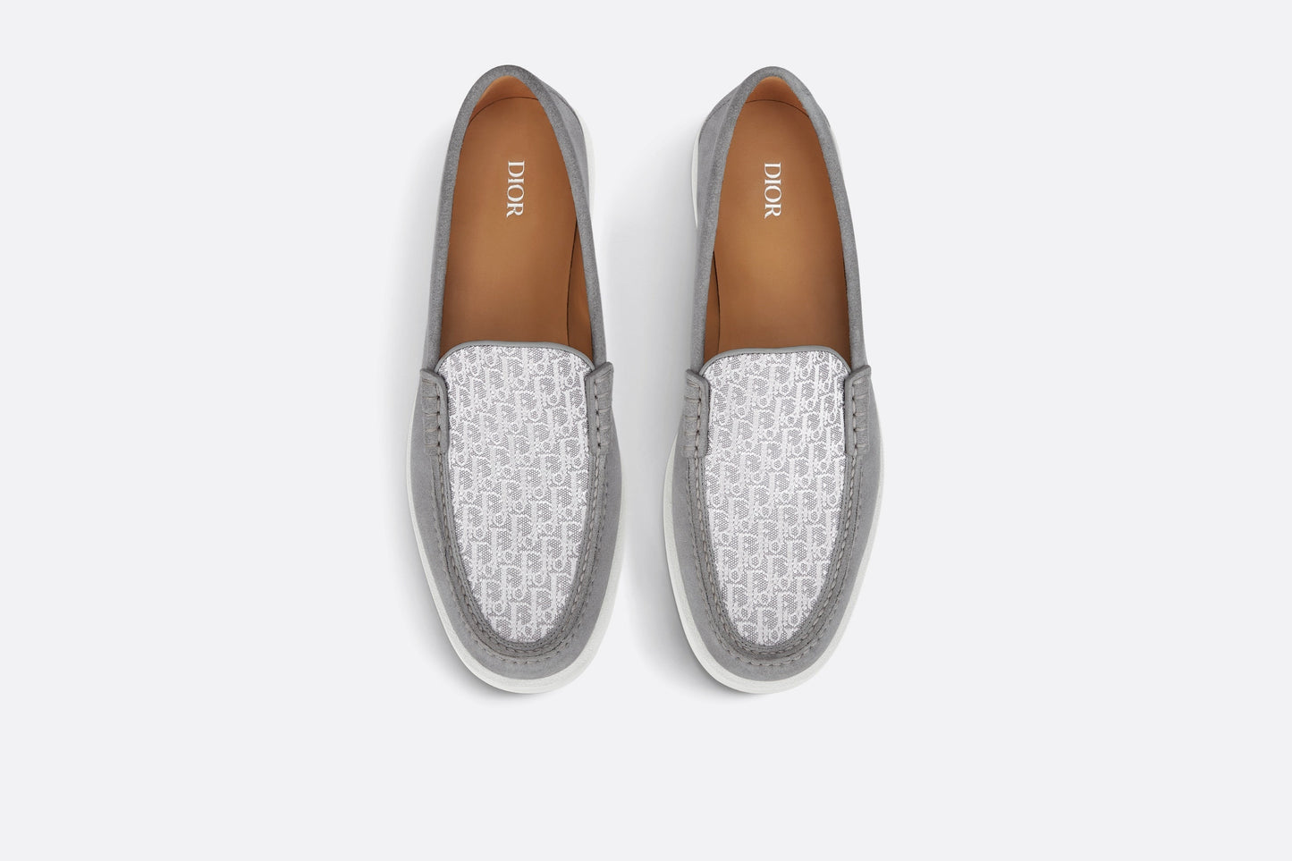 Dior Granville Loafer • Dior Gray Suede and Dior Oblique Jacquard
