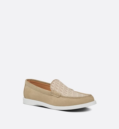 Dior Granville Loafer • Beige Dior Oblique Suede and Jacquard