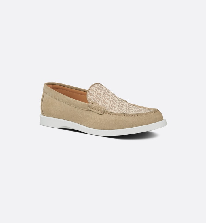 Dior Granville Loafer • Beige Dior Oblique Suede and Jacquard