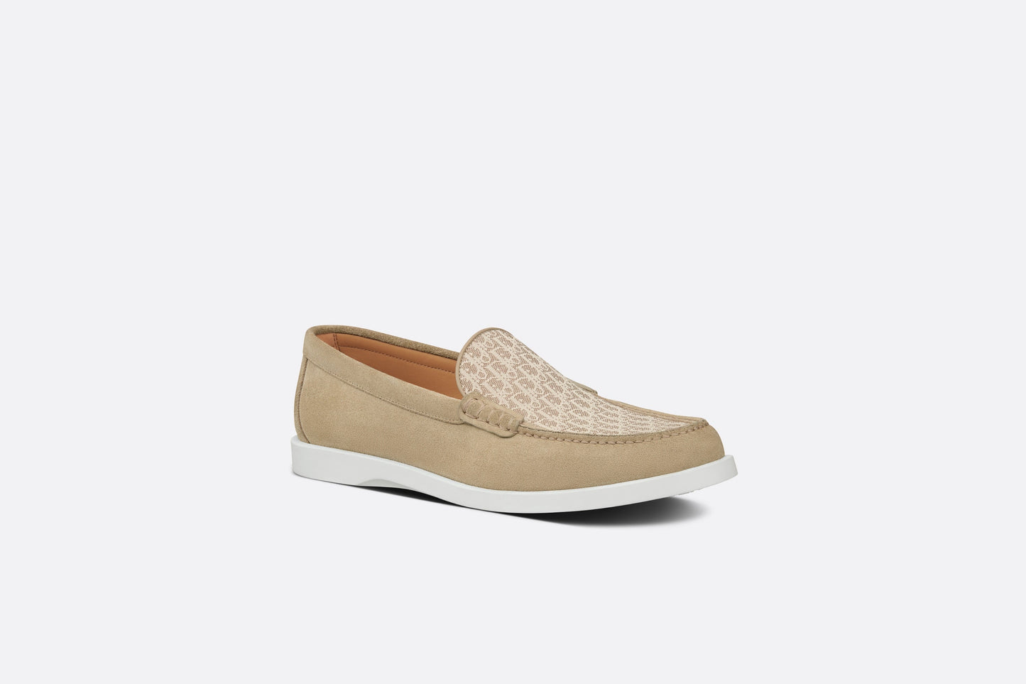 Dior Granville Loafer • Beige Dior Oblique Suede and Jacquard