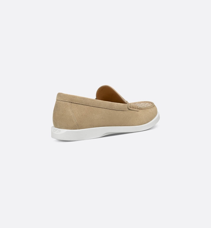 Dior Granville Loafer • Beige Dior Oblique Suede and Jacquard