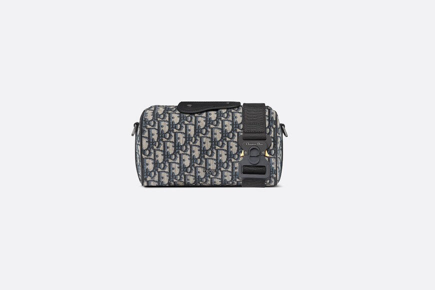 Dior Lingot 22 Bag • Beige and Black Dior Oblique Jacquard