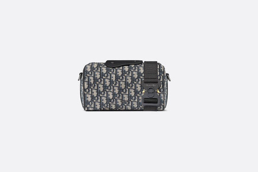 Dior Lingot 22 Bag • Beige and Black Dior Oblique Jacquard