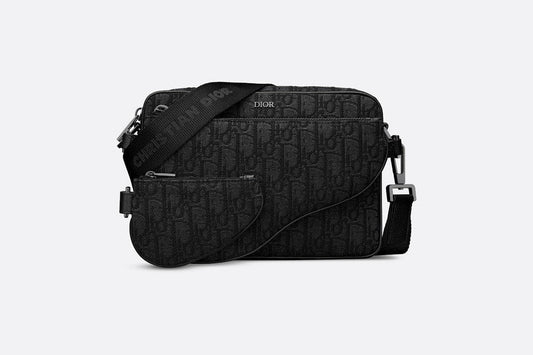 Triple Pouch • Black Dior Oblique Jacquard