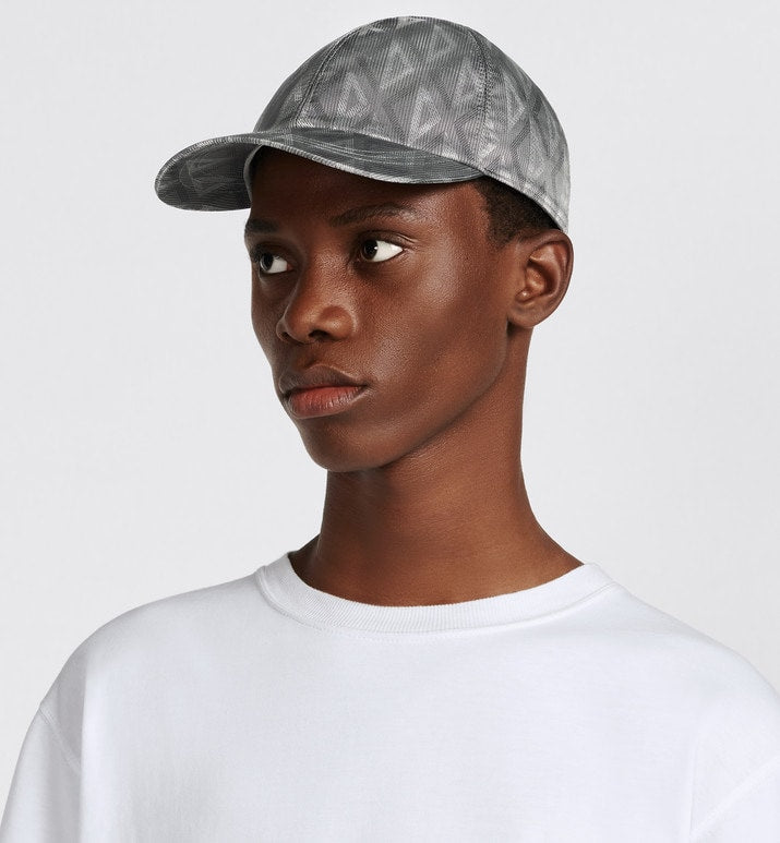 CD Diamond Baseball Cap • Gray Technical Nylon Jacquard