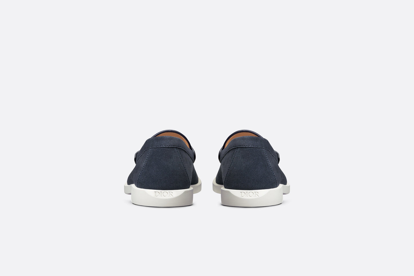 Dior Granville Loafer • Navy Blue Suede with Beige and Black Dior Oblique Jacquard