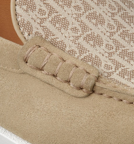 Dior Granville Loafer • Beige Dior Oblique Suede and Jacquard