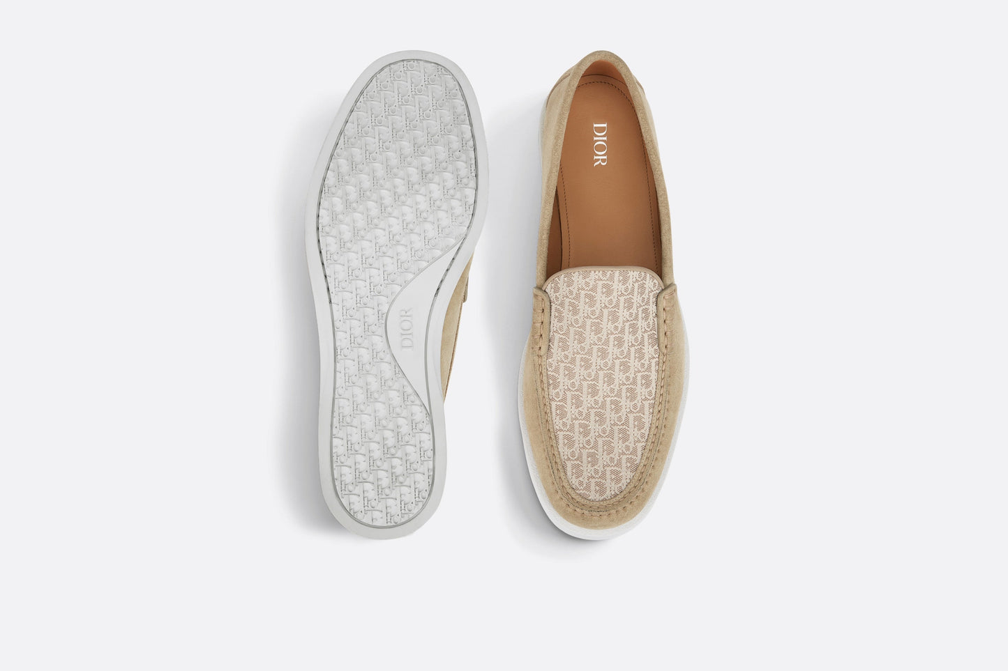 Dior Granville Loafer • Beige Dior Oblique Suede and Jacquard
