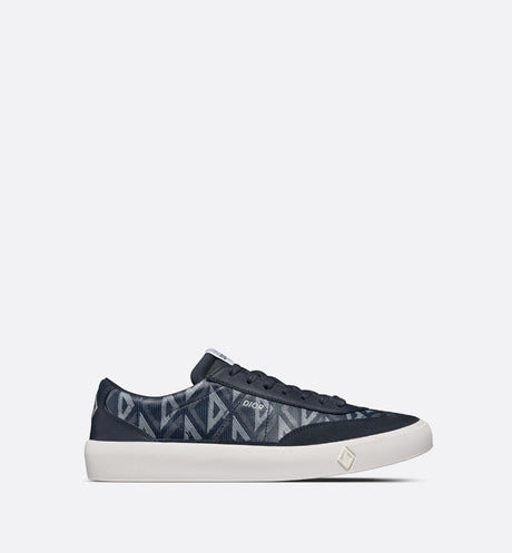 B101 Sneaker • Navy Blue CD Diamond Canvas, Smooth Calfskin and Nubuck