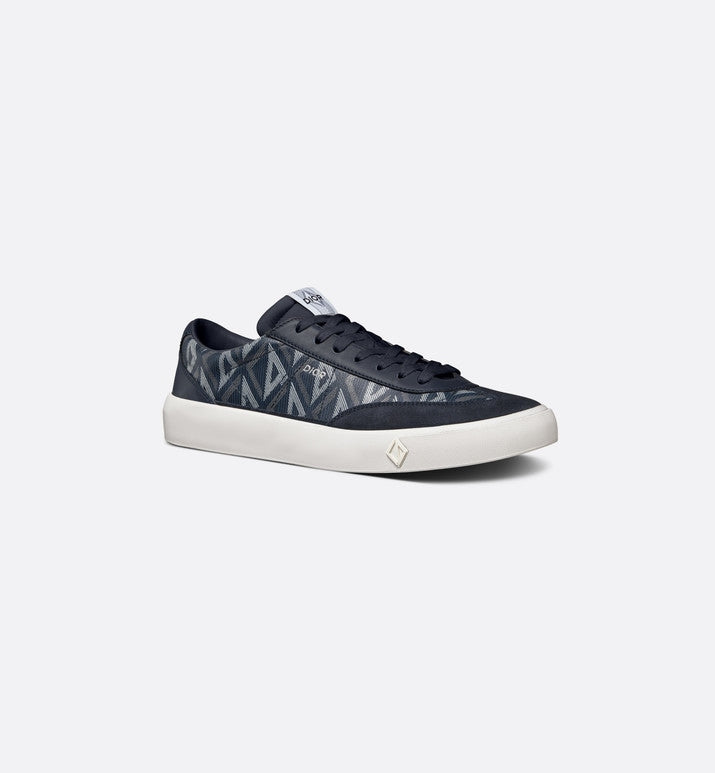 B101 Sneaker • Navy Blue CD Diamond Canvas, Smooth Calfskin and Nubuck