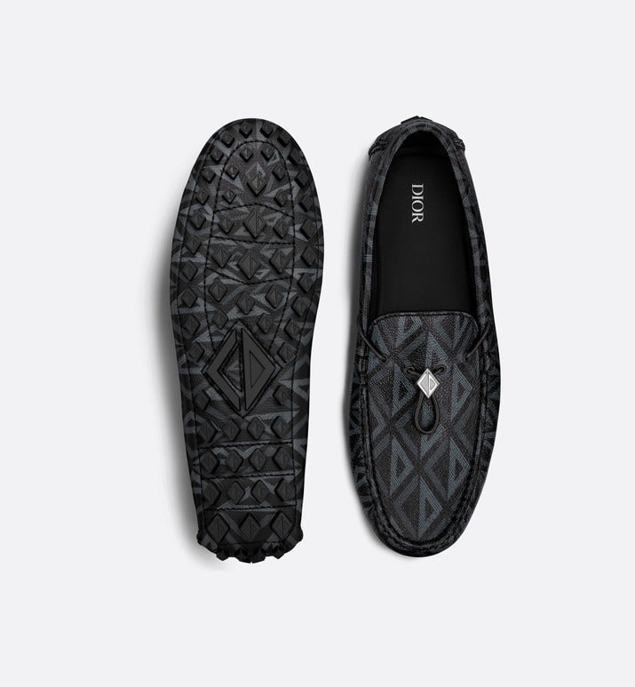 Loafer • Black CD Diamond Grained Leather