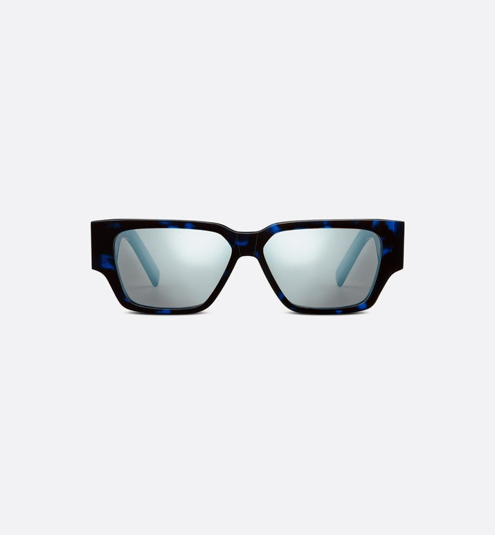 CD Diamond S5I  • Blue Tortoiseshell-Effect Square Sunglasses