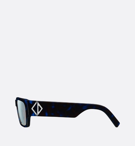 CD Diamond S5I  • Blue Tortoiseshell-Effect Square Sunglasses