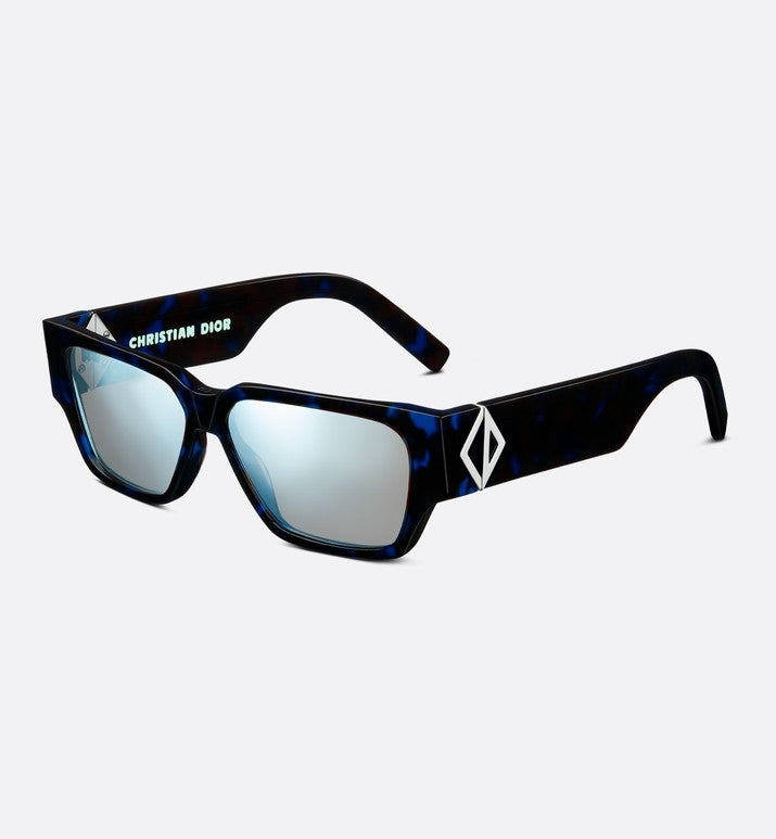 CD Diamond S5I  • Blue Tortoiseshell-Effect Square Sunglasses