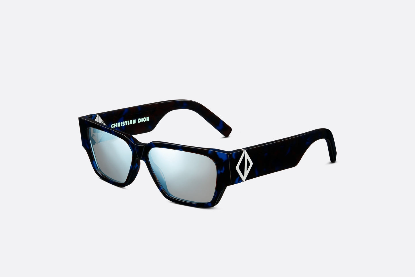 CD Diamond S5I  • Blue Tortoiseshell-Effect Square Sunglasses