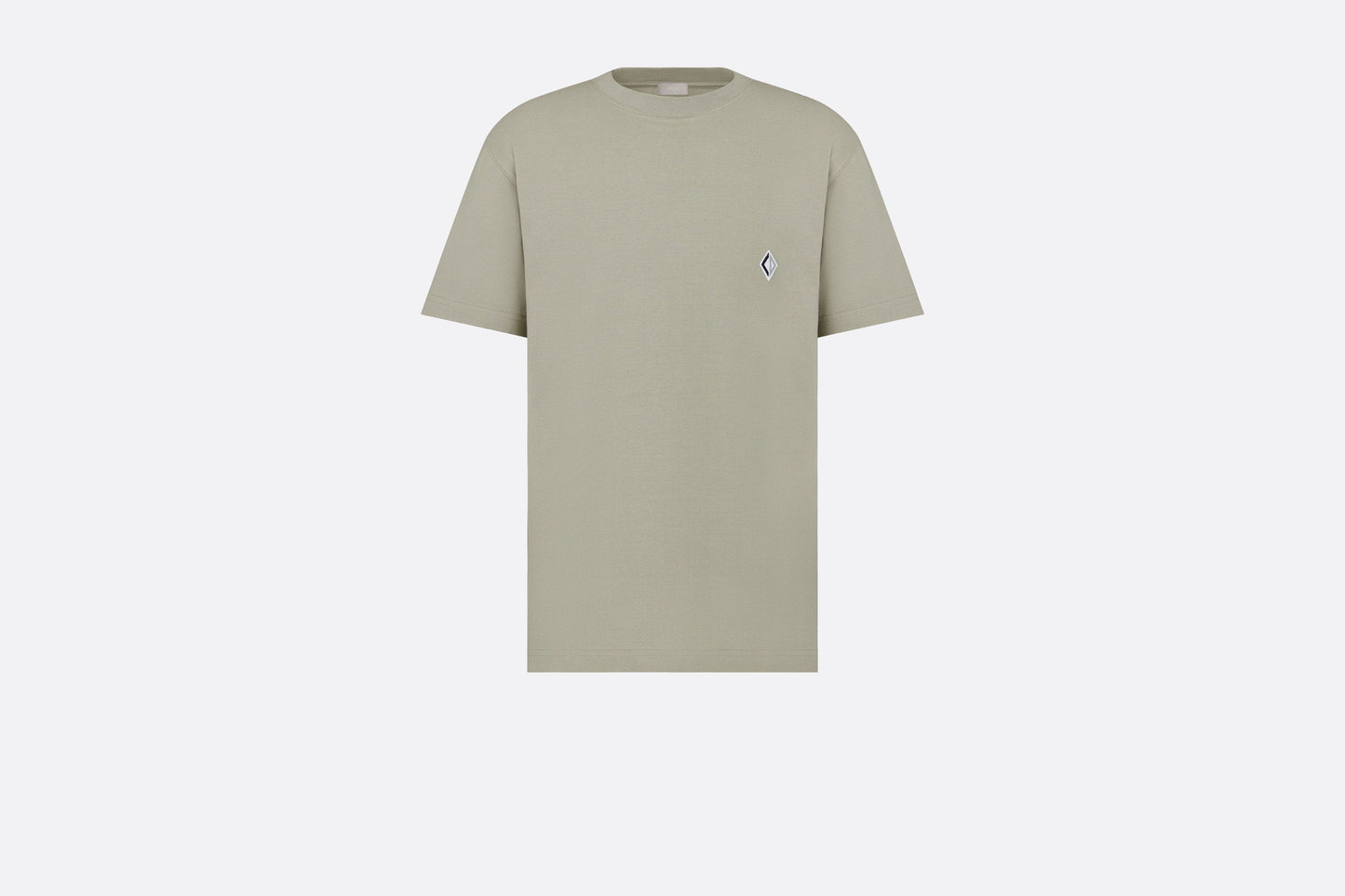 CD Diamond Relaxed-Fit T-Shirt • Beige Cotton Jersey