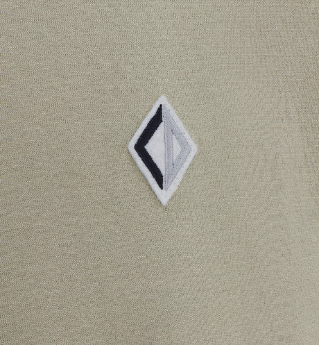 CD Diamond Relaxed-Fit T-Shirt • Beige Cotton Jersey
