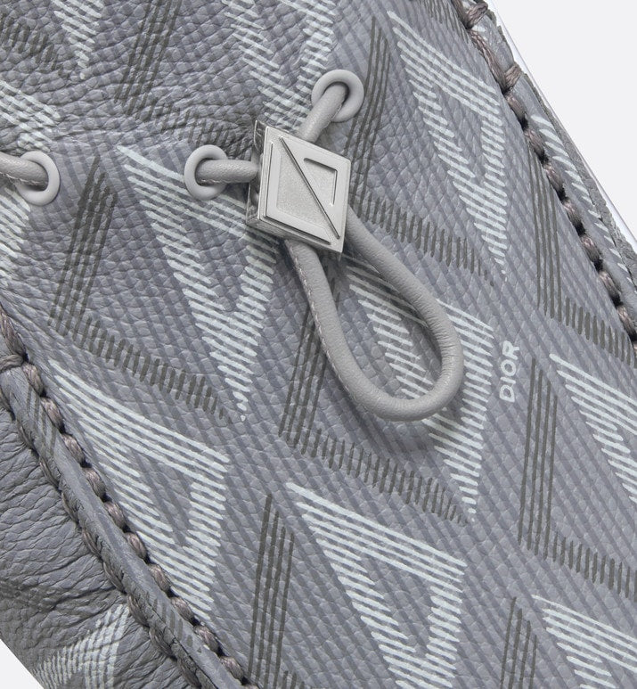 Loafer • Dior Gray Grained Leather with CD Diamond Motif