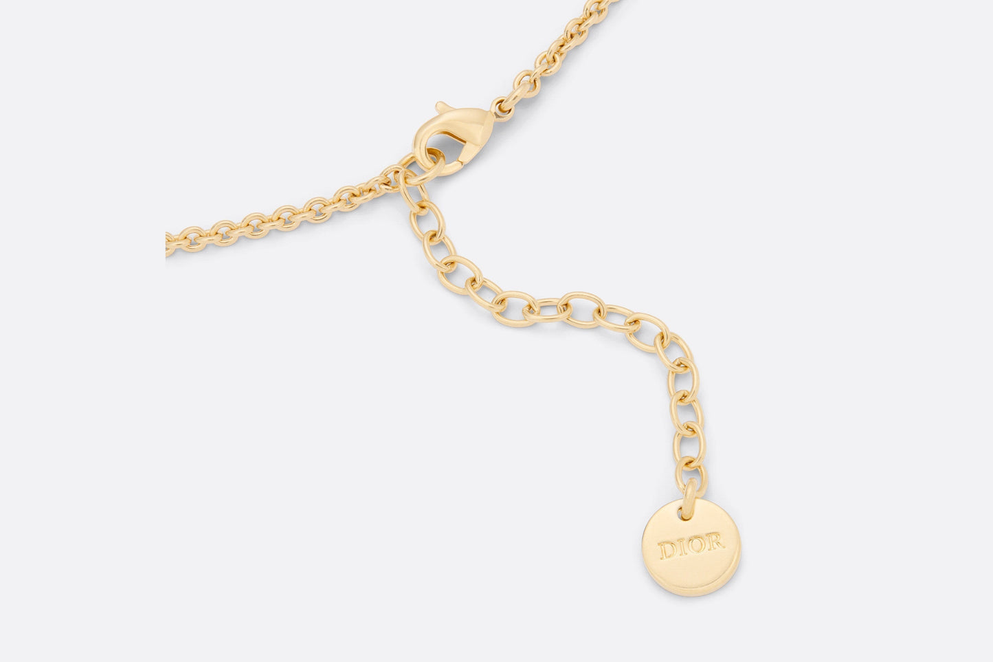 Petit CD Necklace • Gold-Finish Metal and Silver-Tone Crystals